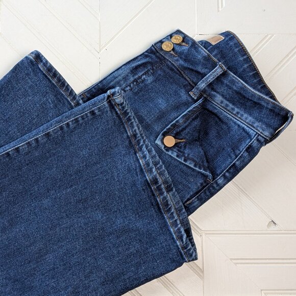 KUT FROM THE KLOTH Sz 8 Meg Wide Leg Cropped Jeans - Picture 10 of 14